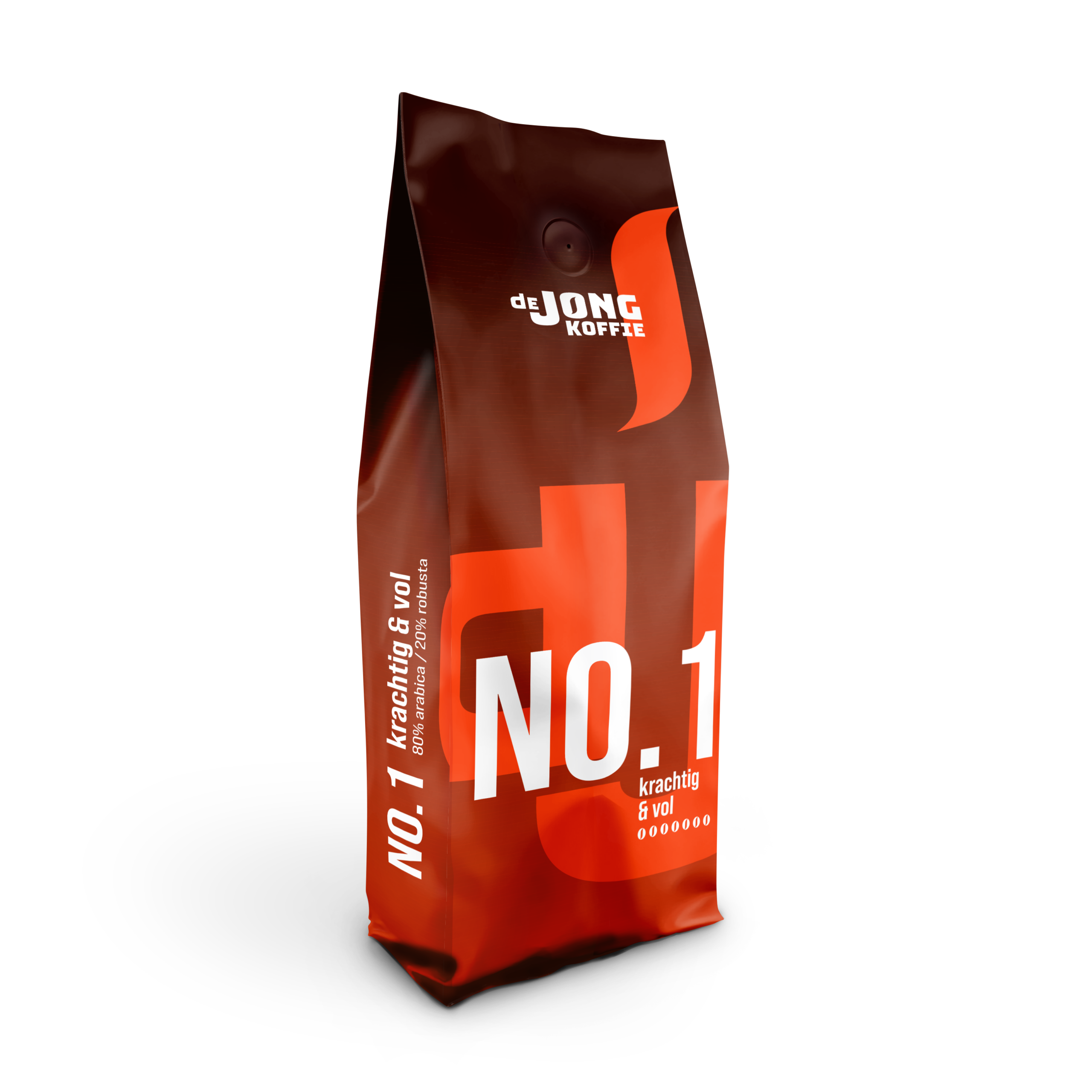 No.1 Krachtig en Vol: koffiebonen van De Jong Koffie uit Soest
